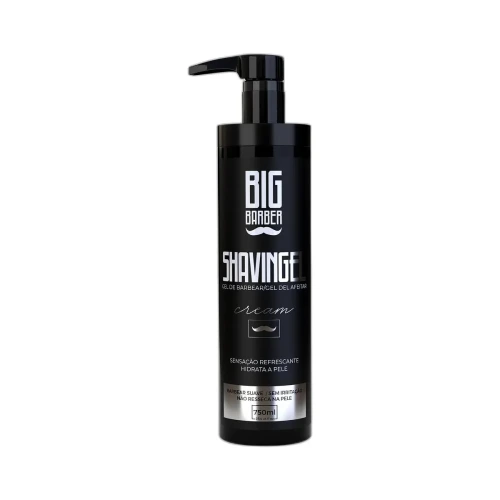 Big Barber - Shaving Gel De Barbear Big Barber 750ml Cream Caixa Com 6 Unidades
