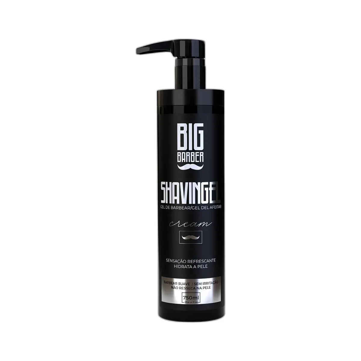 Big Barber – Shaving Gel De Barbear Big Barber 750ml Cream Caixa Com 6 Unidades Big Barber - Shaving Gel De Barbear Big Barber 750ml Cream Caixa Com 6 Unidades
