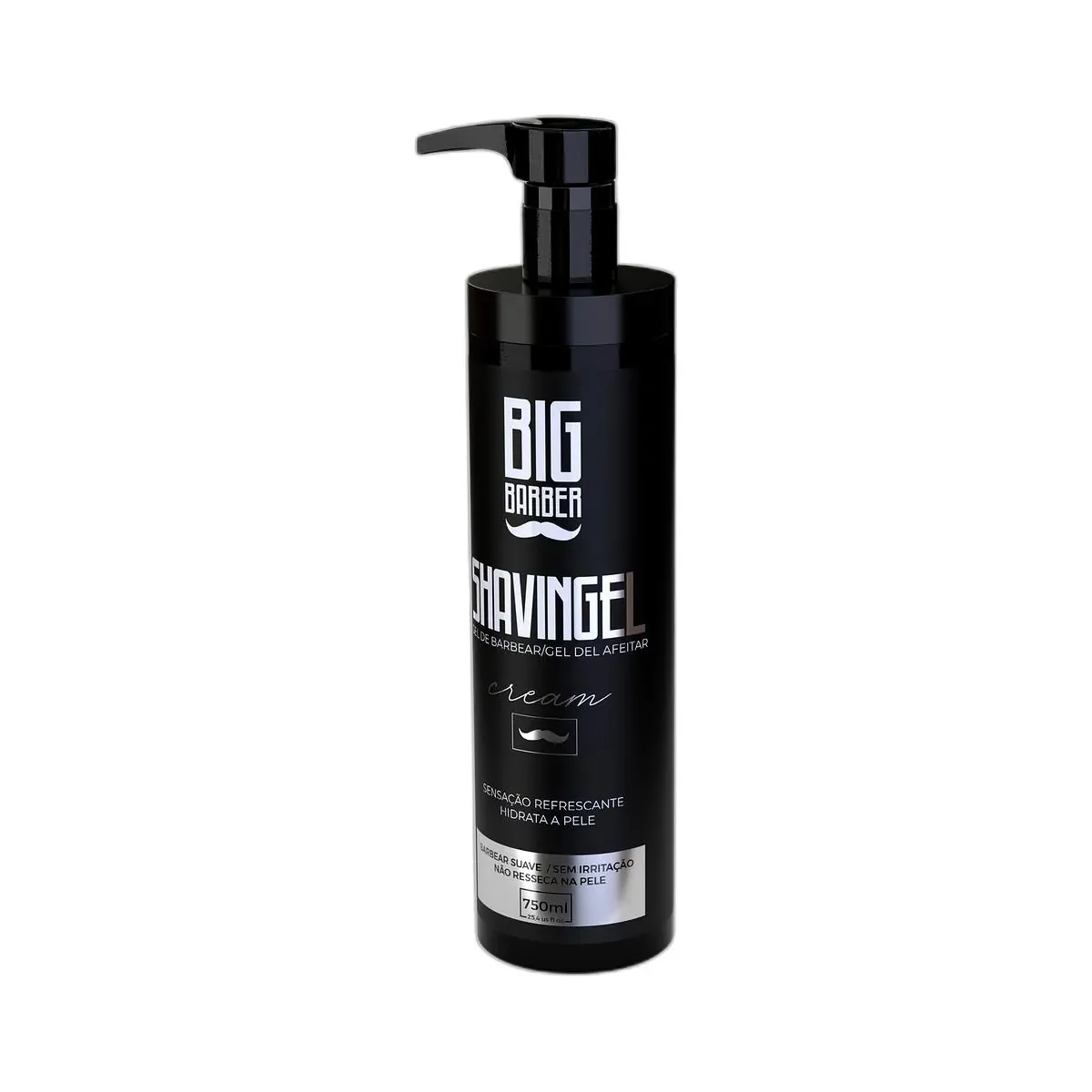 Big Barber – Shaving Gel De Barbear Big Barber 750ml Cream Caixa Com 6 Unidades Big Barber - Shaving Gel De Barbear Big Barber 750ml Cream Caixa Com 6 Unidades