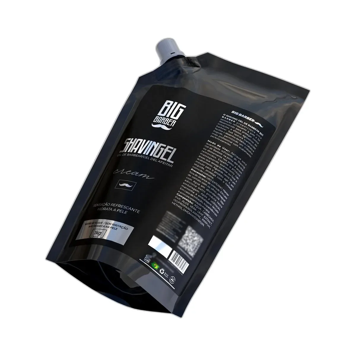 Big Barber – Shaving Gel De Barbear Big Barber Refil 1Kg Cream Caixa Com 6 Unidades Big Barber - Shaving Gel De Barbear Big Barber Refil 1Kg Cream Caixa Com 6 Unidades