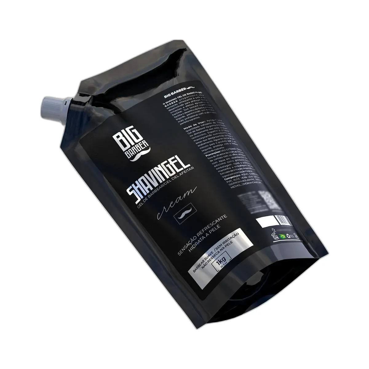 Big Barber – Shaving Gel De Barbear Big Barber Refil 1Kg Cream Caixa Com 6 Unidades Big Barber - Shaving Gel De Barbear Big Barber Refil 1Kg Cream Caixa Com 6 Unidades