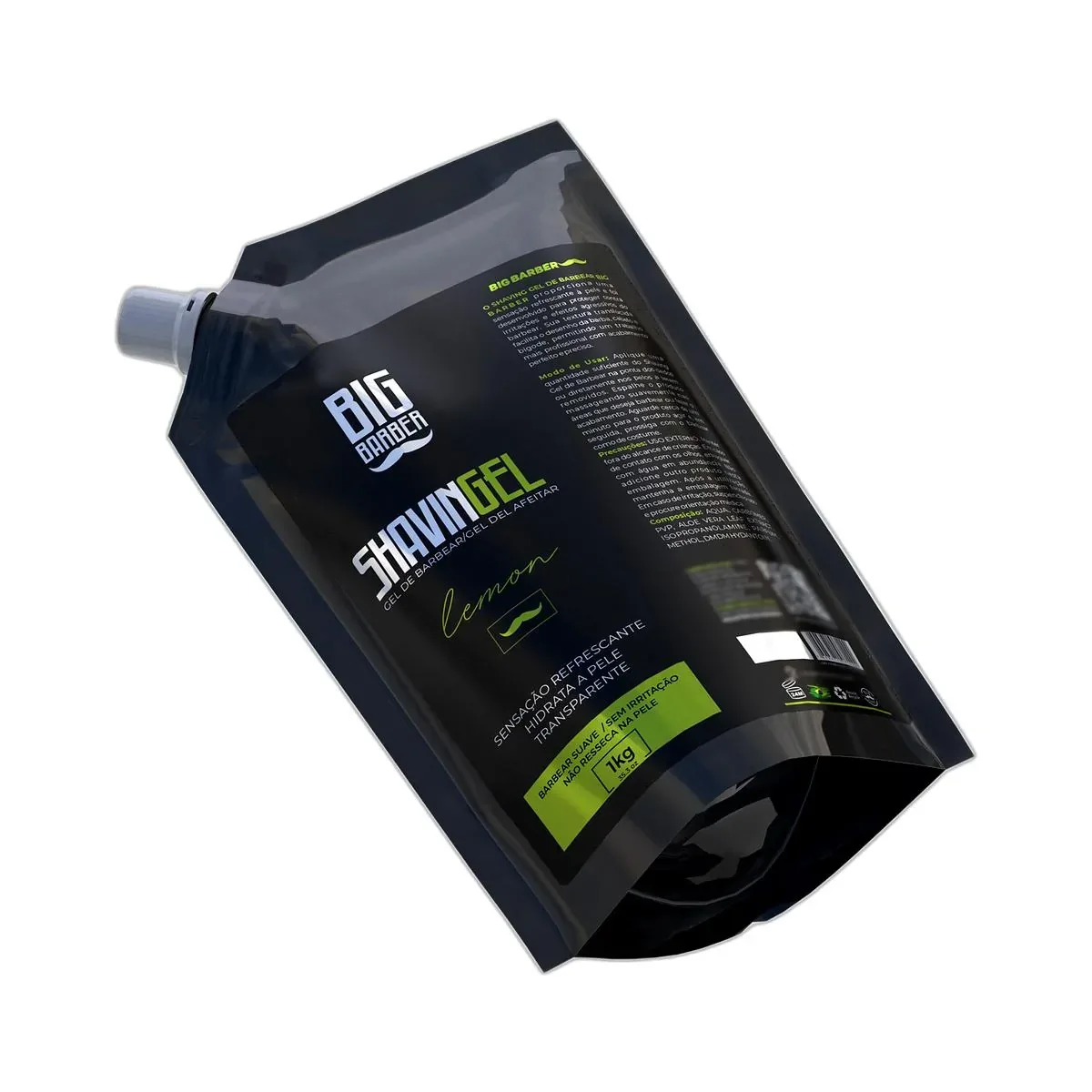 Big Barber – Shaving Gel De Barbear Big Barber Refil 1Kg Lemon Caixa Com 6 Unidades Big Barber - Shaving Gel De Barbear Big Barber Refil 1Kg Lemon Caixa Com 6 Unidades