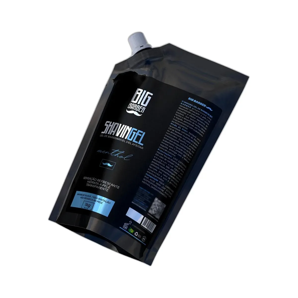 Big Barber – Shaving Gel De Barbear Big Barber Refil 1Kg Menthol Caixa Com 6 Unidades Big Barber - Shaving Gel De Barbear Big Barber Refil 1Kg Menthol Caixa Com 6 Unidades