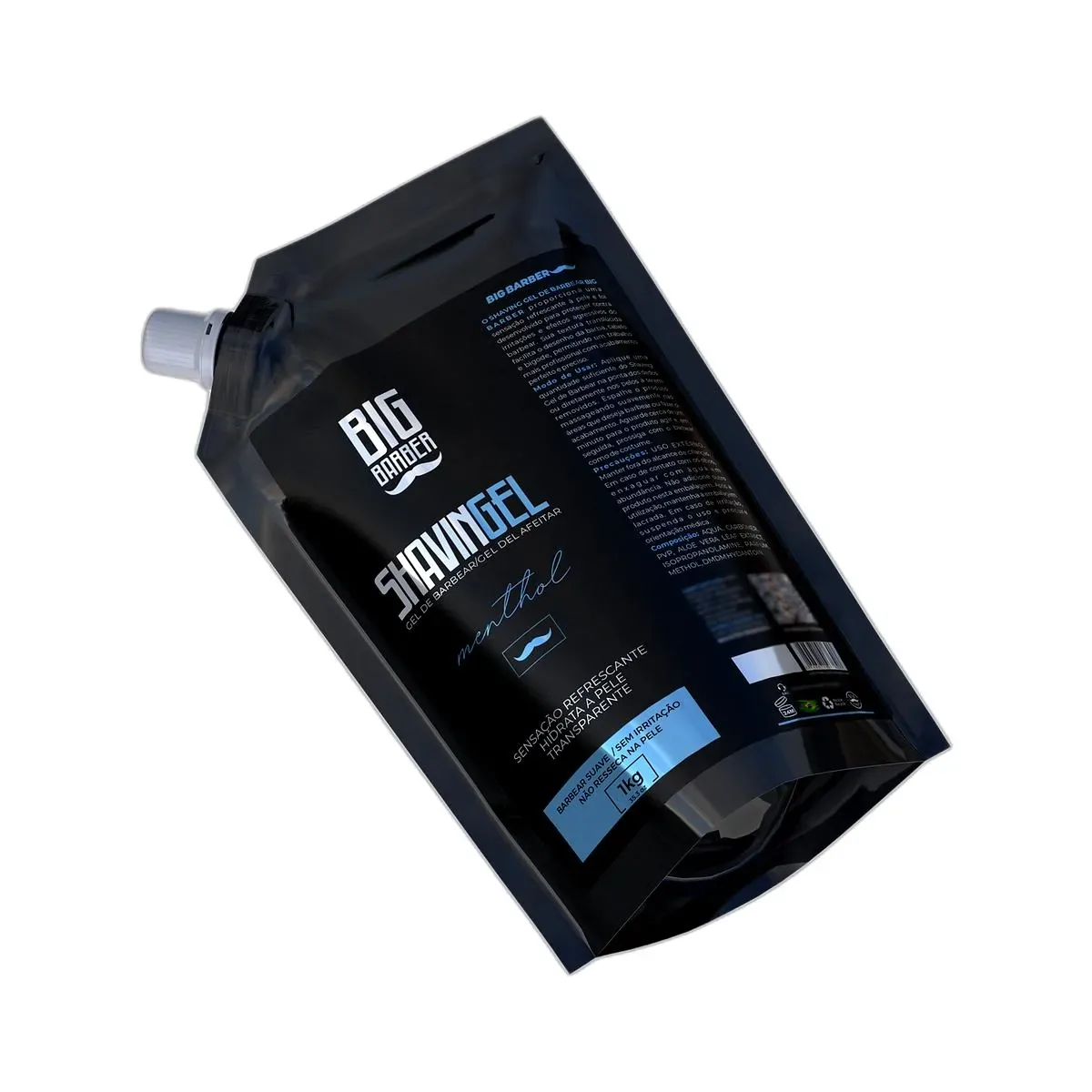 Big Barber – Shaving Gel De Barbear Big Barber Refil 1Kg Menthol Caixa Com 6 Unidades Big Barber - Shaving Gel De Barbear Big Barber Refil 1Kg Menthol Caixa Com 6 Unidades