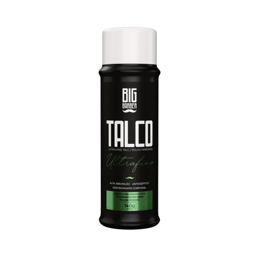 Big Barber - Talco Pó Ultrafino Big Barber 140g Profissional Caixa Com 12 Unidades