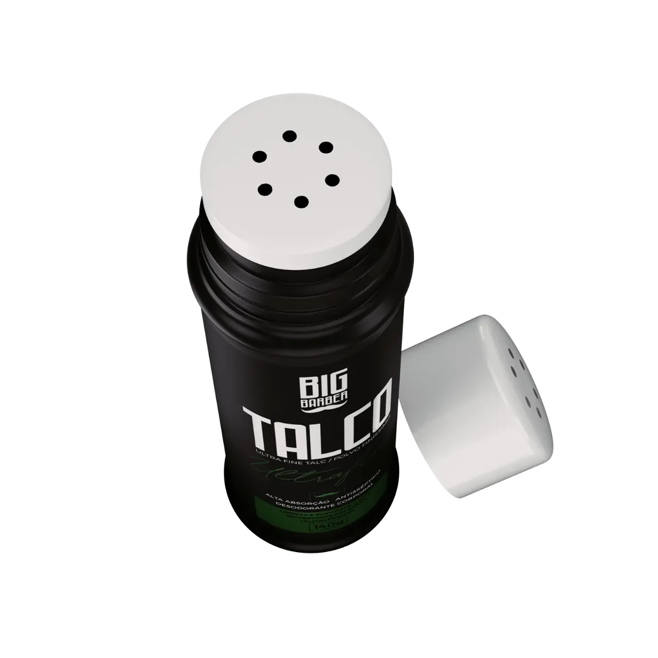 Big Barber – Talco Pó Ultrafino Big Barber 140g Profissional Caixa Com 12 Unidades Big Barber - Talco Pó Ultrafino Big Barber 140g Profissional Caixa Com 12 Unidades