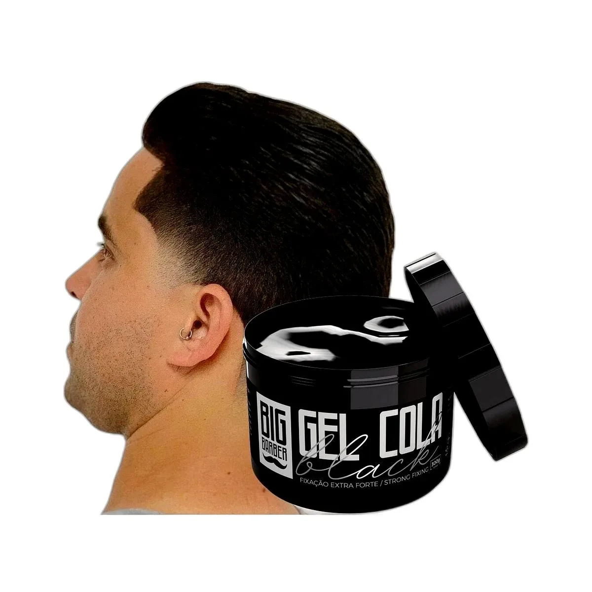 Big Barber - Gel Cola Black Big Barber 300g Caixa Com 48 Unidades