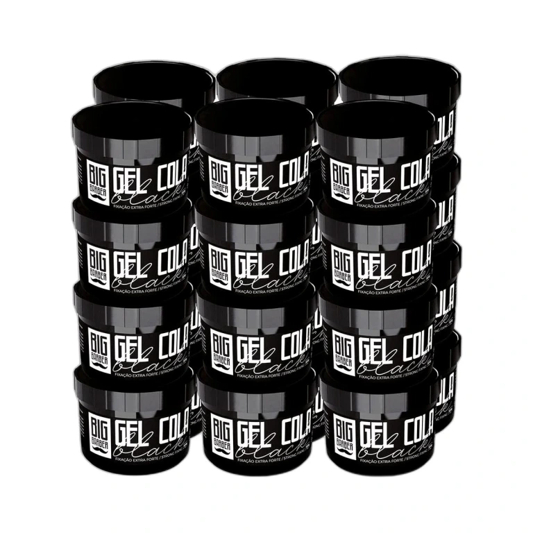 Big Barber - Gel Cola Black Big Barber 300g Caixa Com 24 Unidades