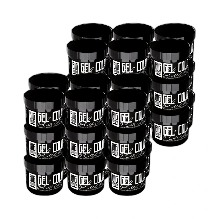 Big Barber – Gel Cola Black Big Barber 300g Caixa Com 36 Unidades Big Barber - Gel Cola Black Big Barber 300g Caixa Com 36 Unidades