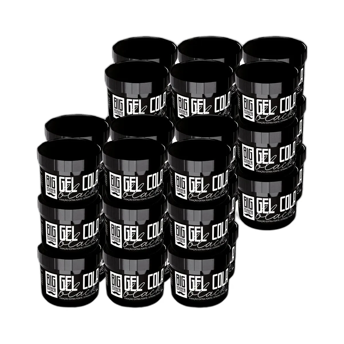 Big Barber - Gel Cola Black Big Barber 300g Caixa Com 36 Unidades