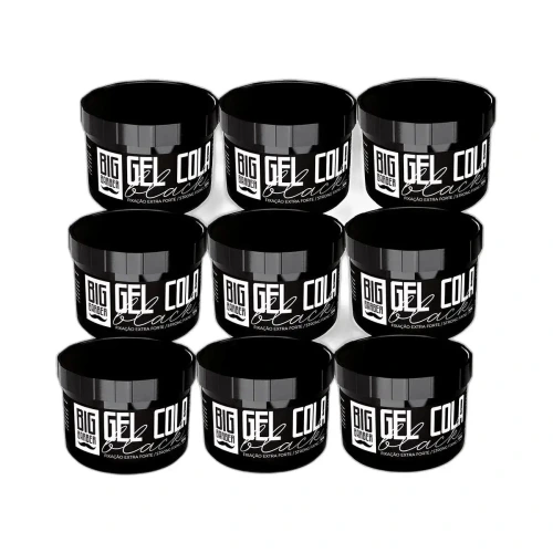 Big Barber - Gel Cola Black Big Barber 300g Caixa Com 9 Unidades